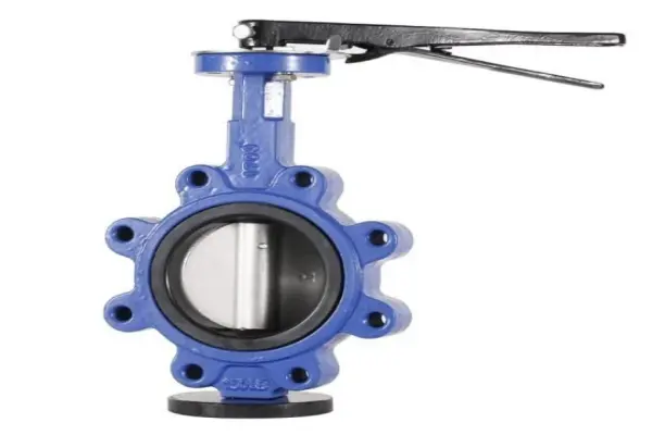 Butterfly lever valve